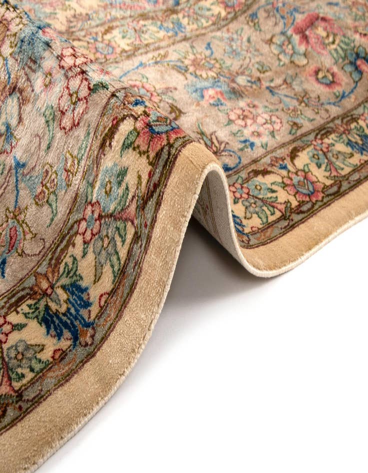 Detail image of  6' 8 x 9' 10 Ghom Silk Rug