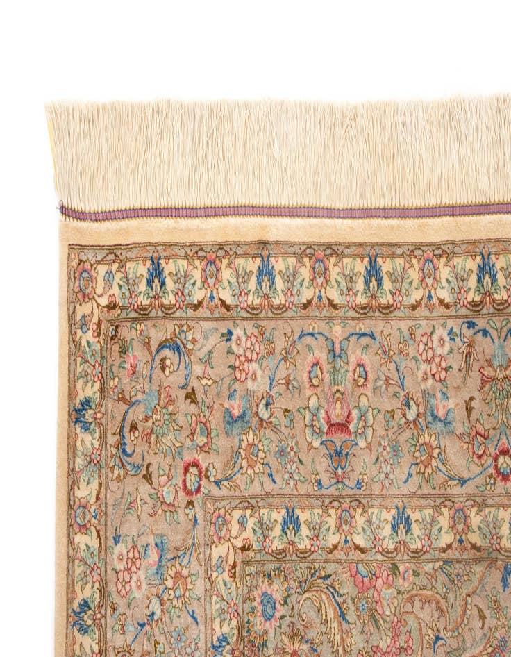 Detail image of  6' 8 x 9' 10 Ghom Silk Rug