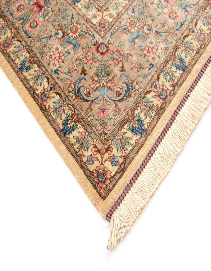 Detail image of  6' 8 x 9' 10 Ghom Silk Rug