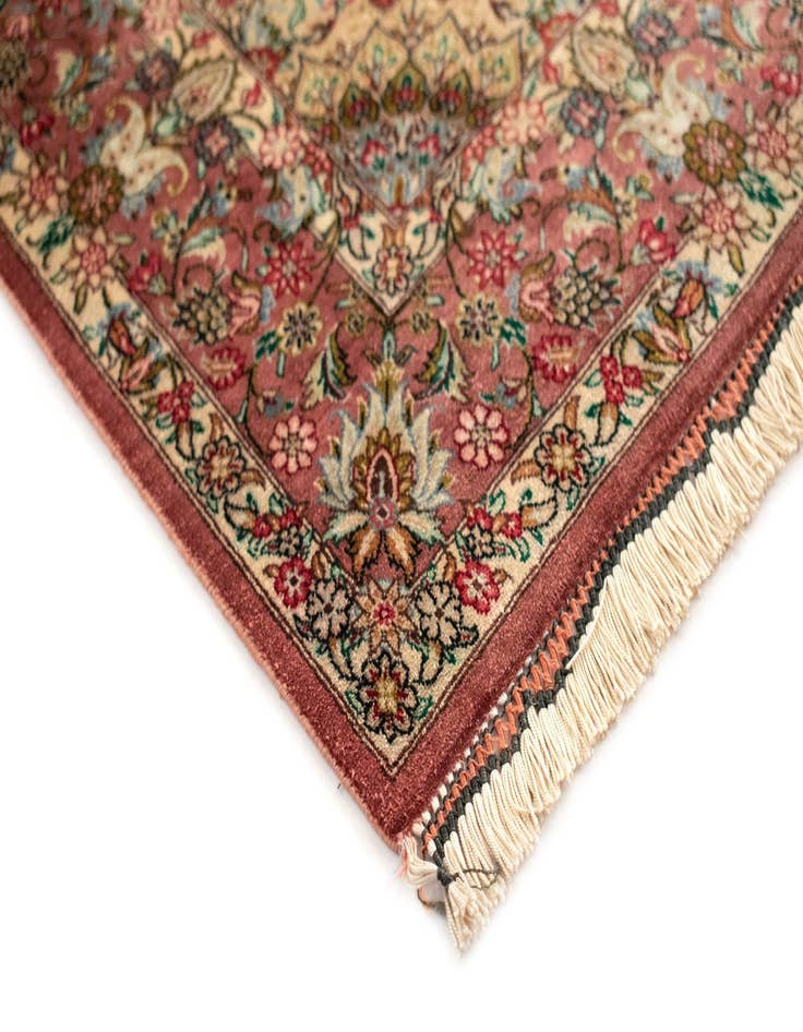 Detail image of  3' 3 x 4' 9 Ghom Silk Rug