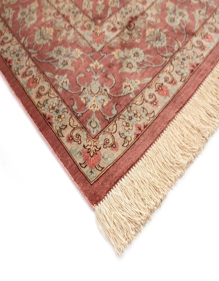 Detail image of  4' 4 x 6' 8 Ghom Silk Rug