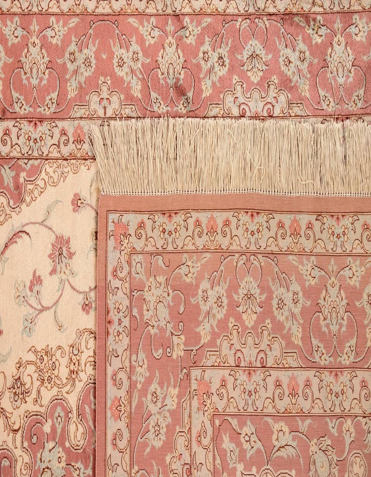 Detail image of  4' 4 x 6' 8 Ghom Silk Rug