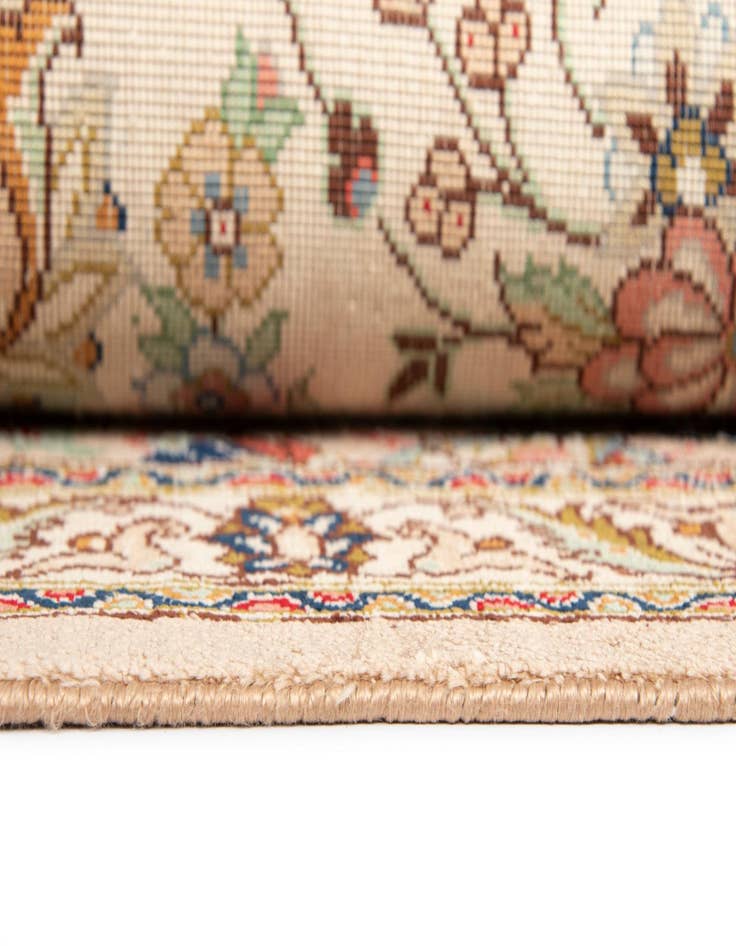 Detail image of  4' 2 x 6' 6 Ghom Silk Rug