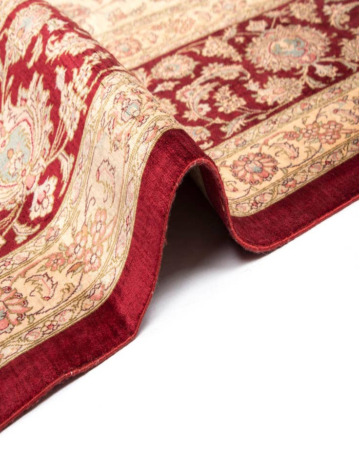 Detail image of  9' 9 x 13' 3 Ghom Silk Rug