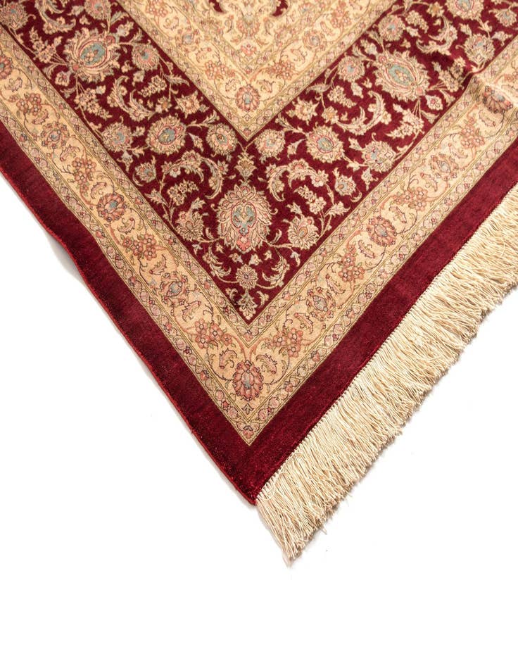 Detail image of  9' 9 x 13' 3 Ghom Silk Rug