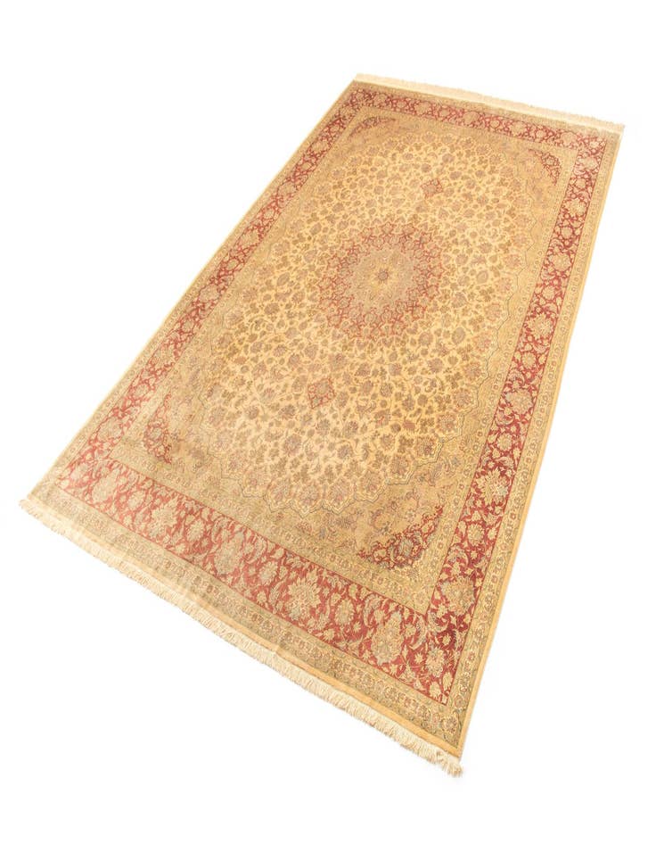 Detail image of  9' 5 x 12' 9 Ghom Silk Rug