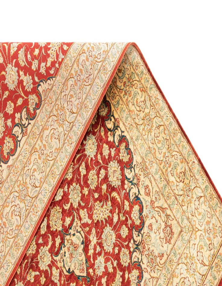 Detail image of  2' 7 x 4' Ghom Silk Rug