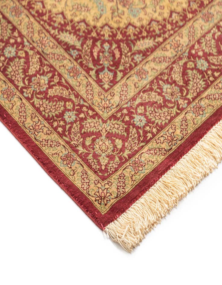 Detail image of  2' 7 x 3' 11 Ghom Silk Rug