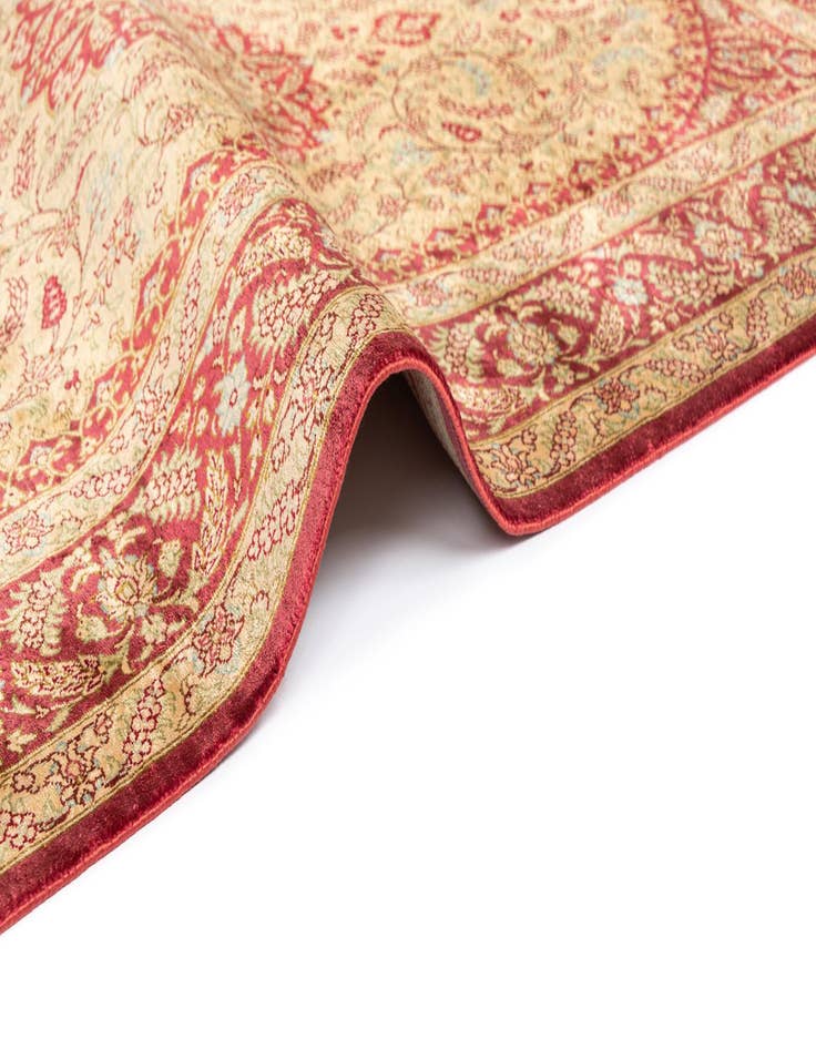 Detail image of  2' 7 x 3' 11 Ghom Silk Rug