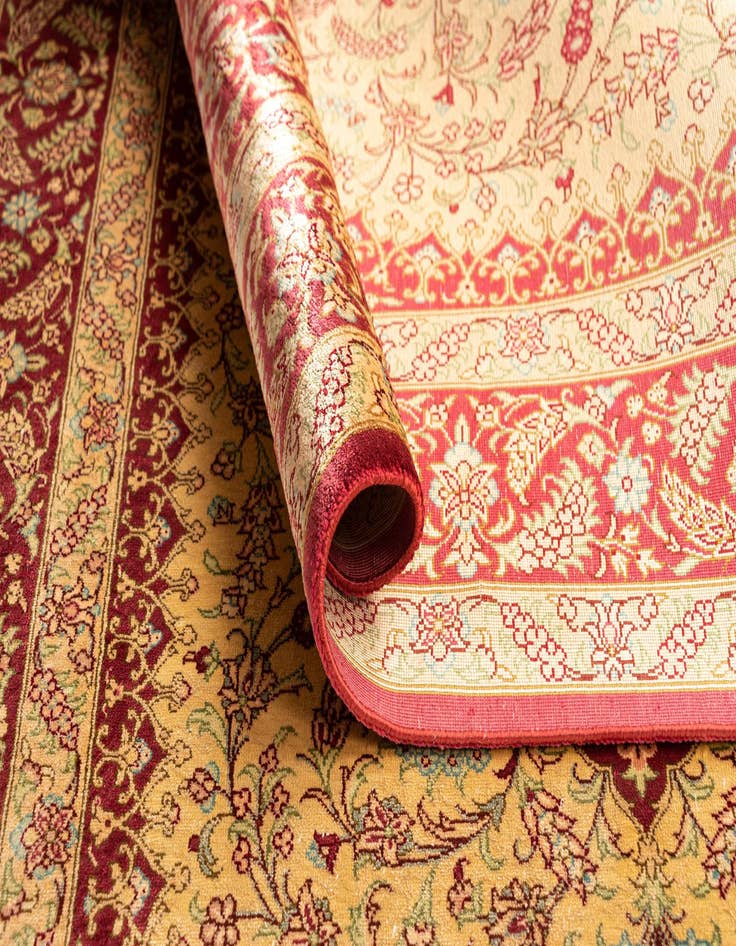 Detail image of  2' 7 x 3' 11 Ghom Silk Rug