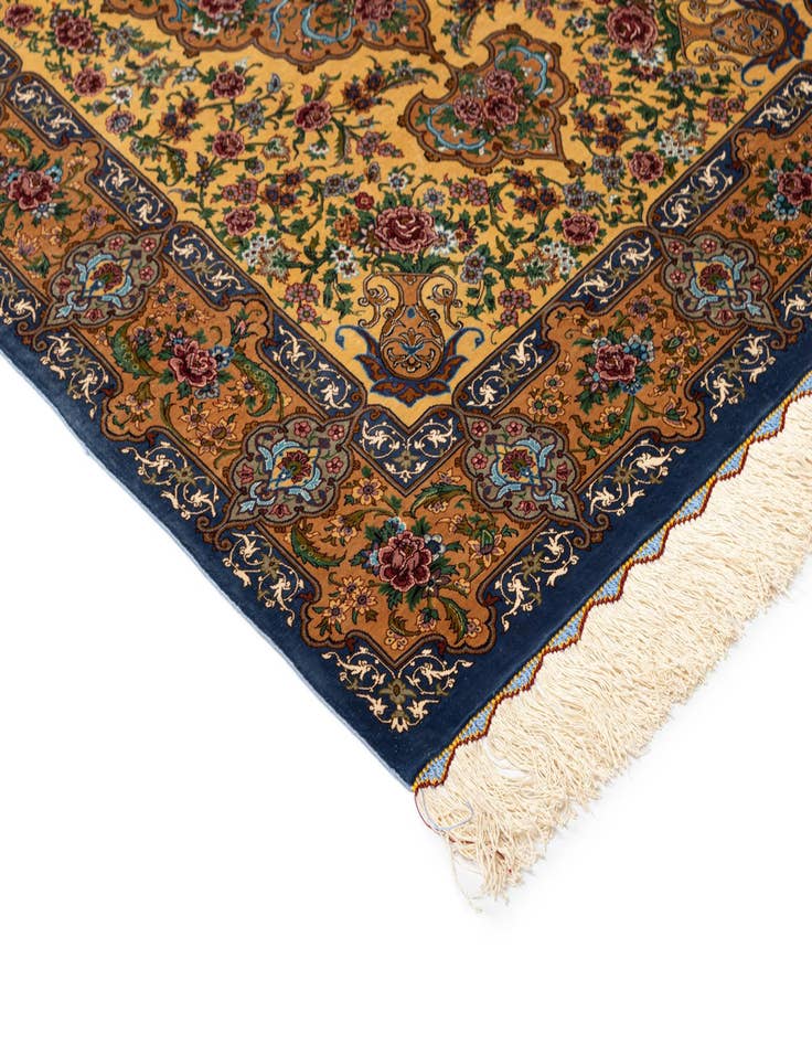 Detail image of  3' 4 x 5' Ghom Silk Rug