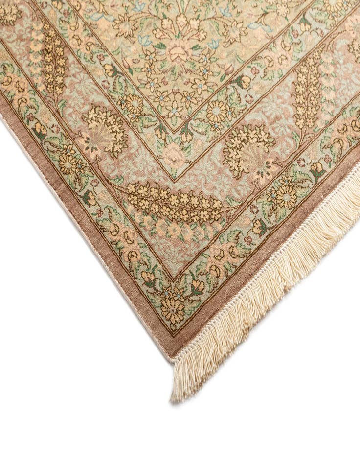 Detail image of  3' 3 x 4' 11 Ghom Silk Rug