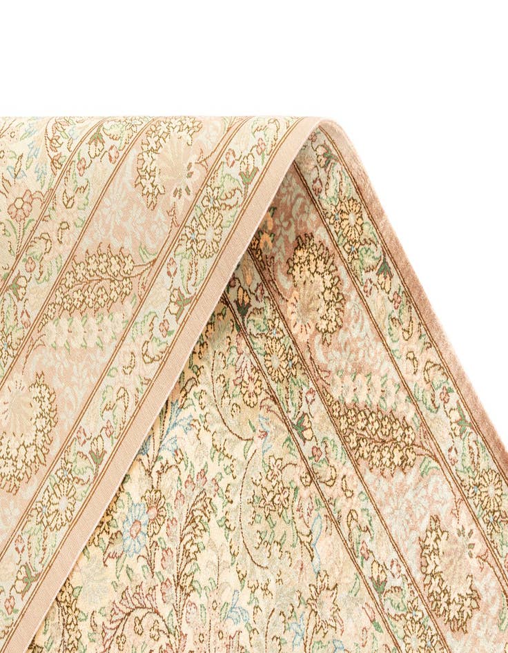 Detail image of  3' 3 x 4' 11 Ghom Silk Rug