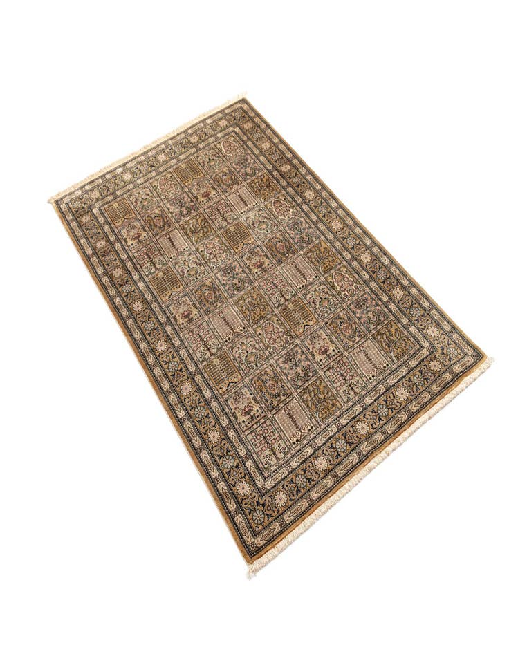 Detail image of  3' 2 x 5' 1 Ghom Silk Rug