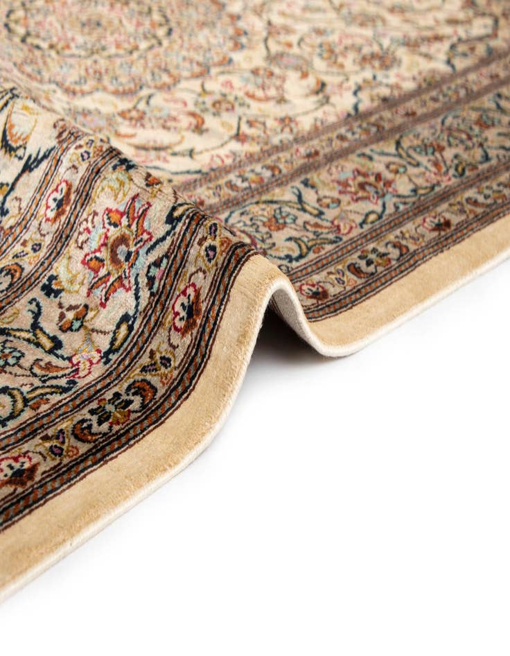 Detail image of  2' 6 x 3' 11 Ghom Silk Rug