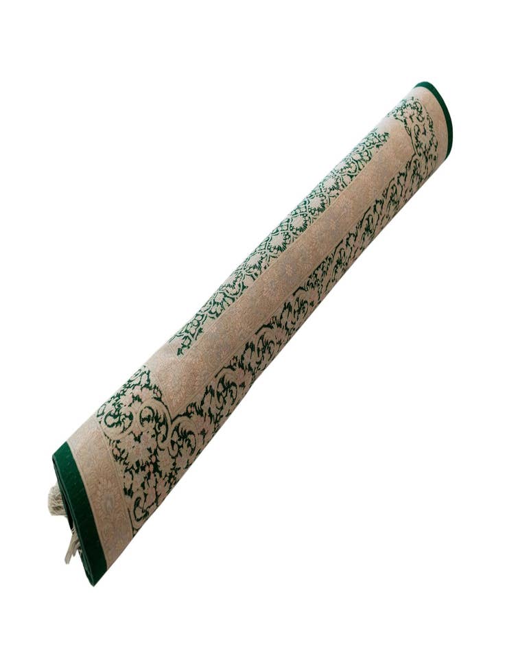 Detail image of  3' 5 x 5' 3 Ghom Silk Rug