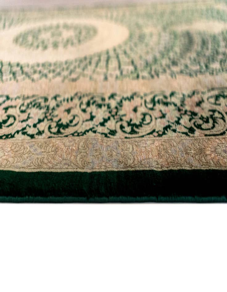 Detail image of  3' 5 x 5' 3 Ghom Silk Rug