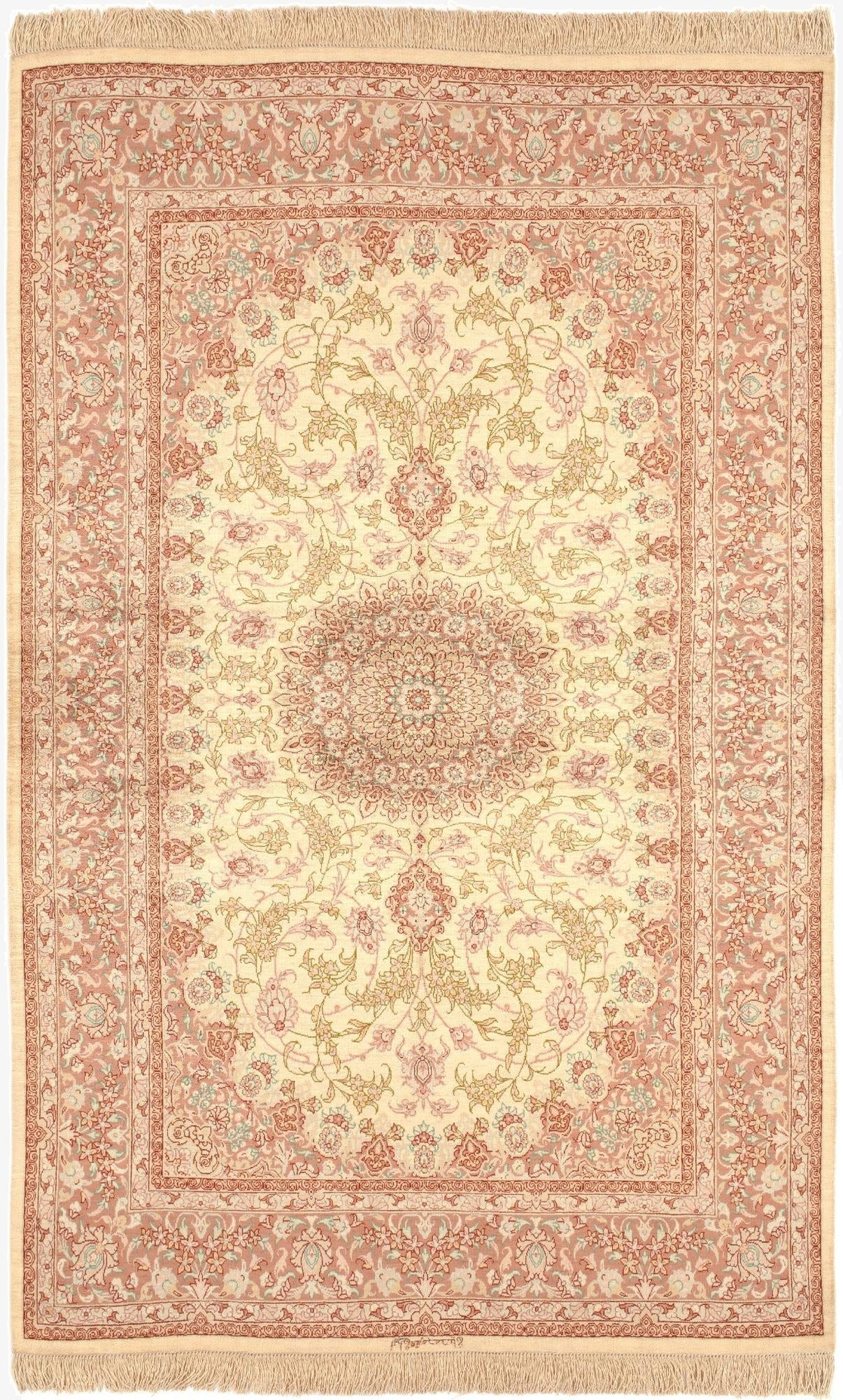  3' 3 x 5' Ghom Silk Rug