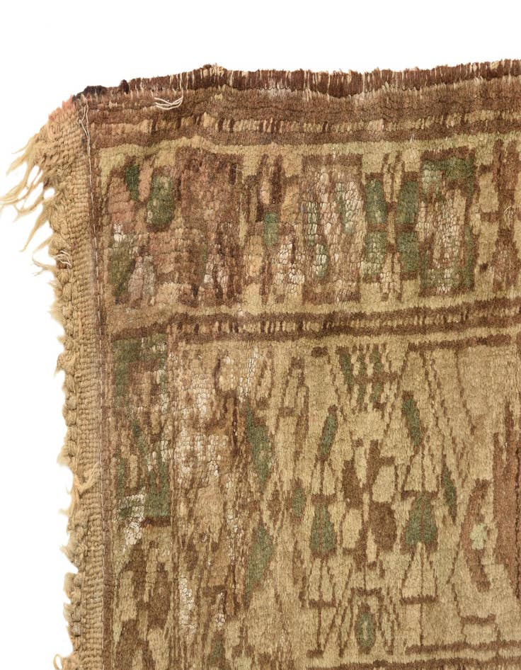 Detail image of  3' 7 x 5' 8  Hand Knotted Hamedan Persian Wool Rug