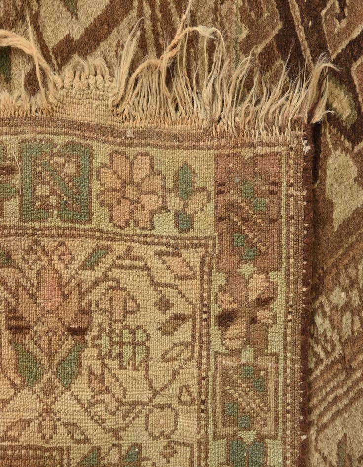 Detail image of  3' 7 x 5' 8  Hand Knotted Hamedan Persian Wool Rug