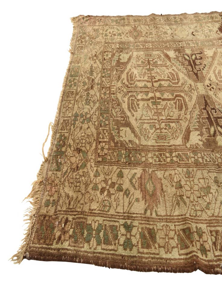 Detail image of  3' 7 x 5' 8  Hand Knotted Hamedan Persian Wool Rug