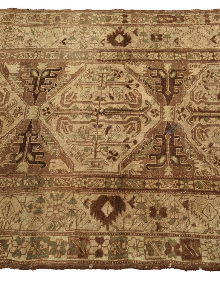 Detail image of  3' 7 x 5' 8  Hand Knotted Hamedan Persian Wool Rug