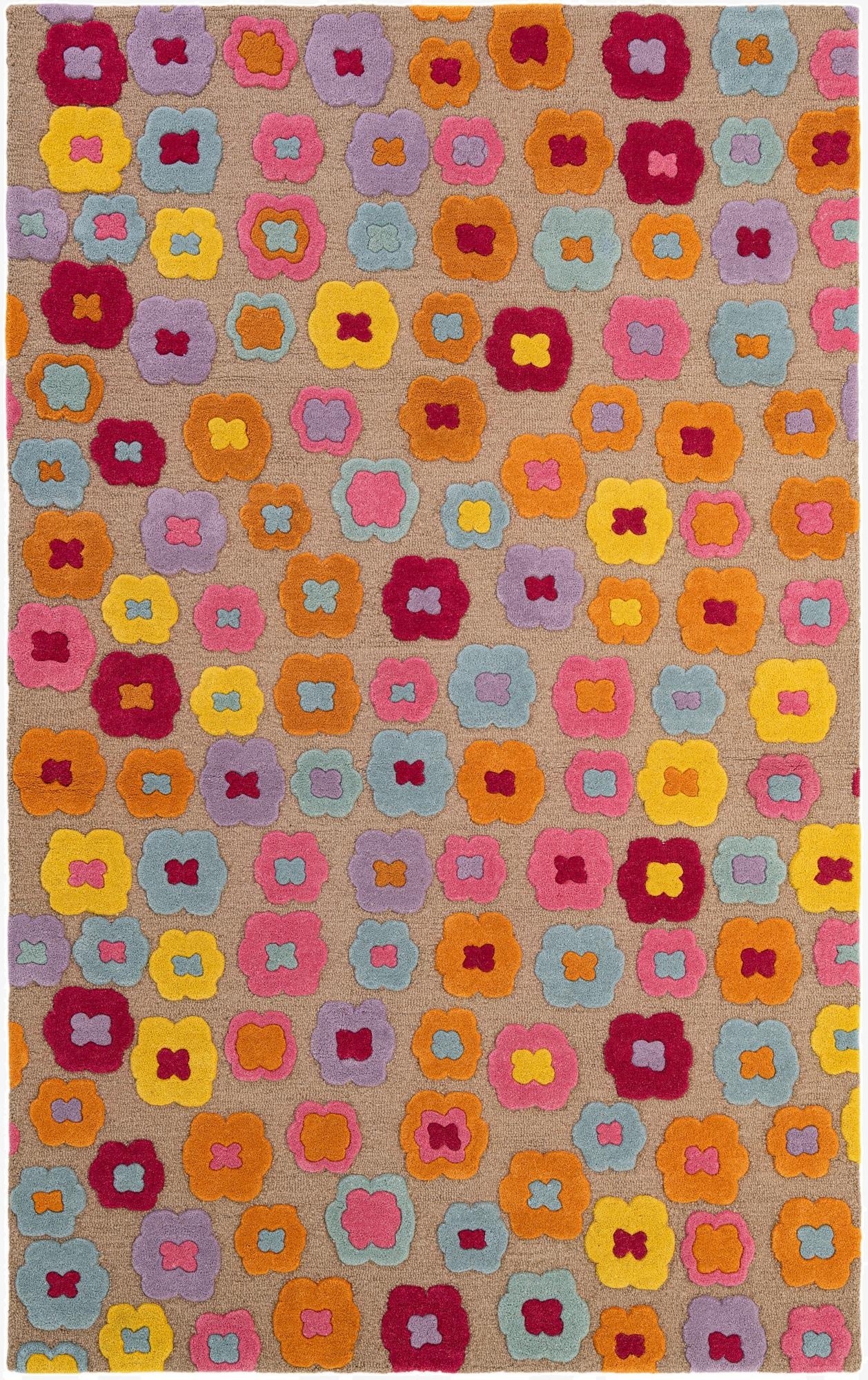  5' 1 x 8' 1 Hand Tufted Wool Rug