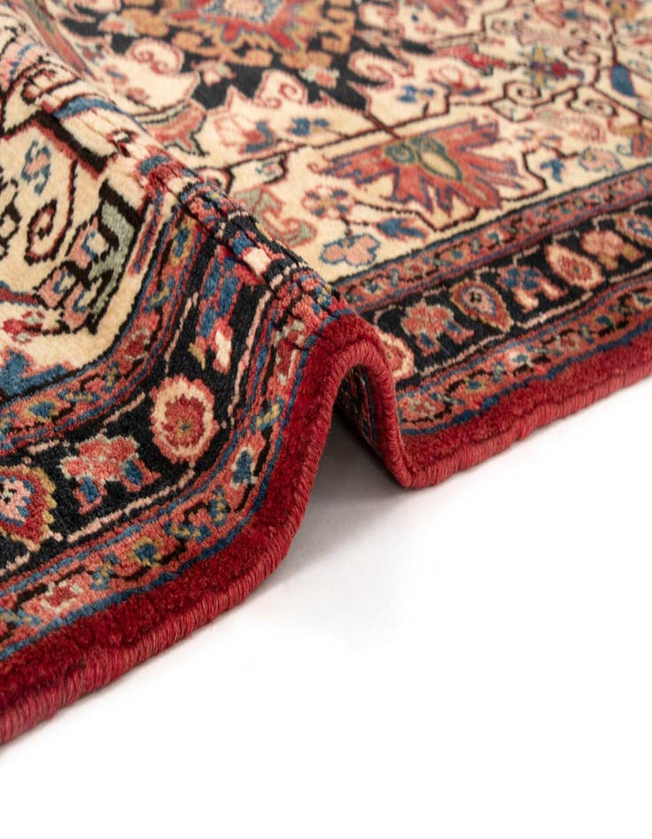 Detail image of  3' 6 x 5' 4  Hand Knotted Heriz Persian Wool Rug