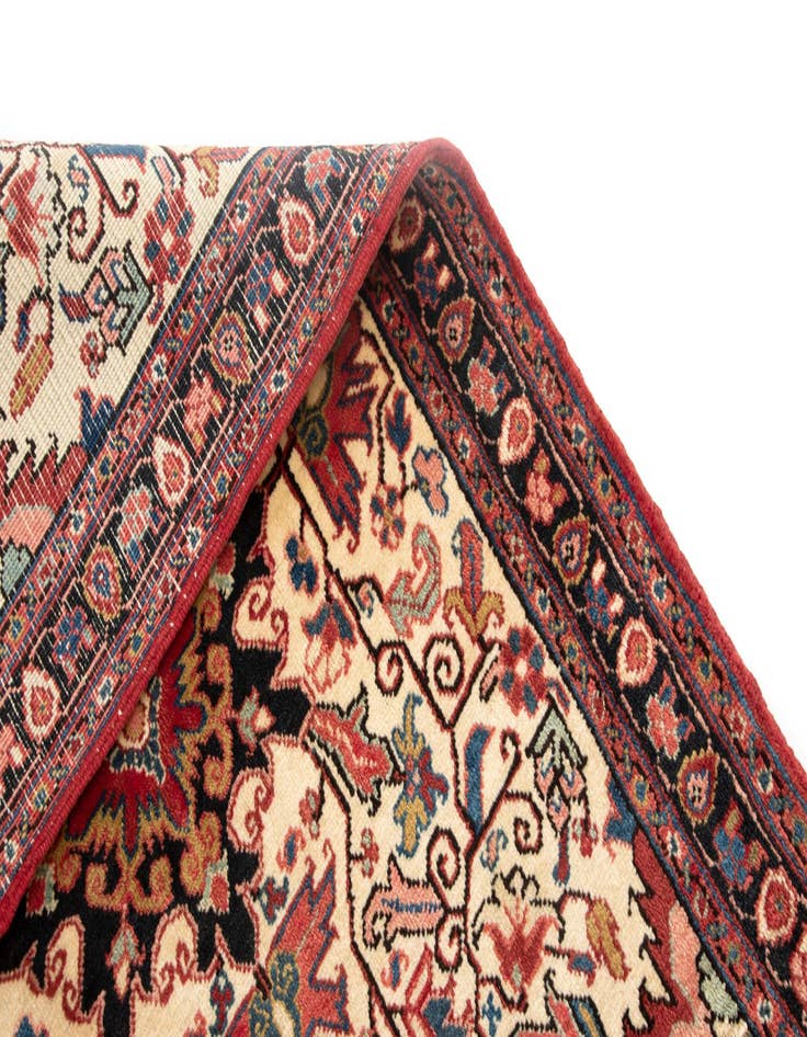 Detail image of  3' 6 x 5' 4  Hand Knotted Heriz Persian Wool Rug