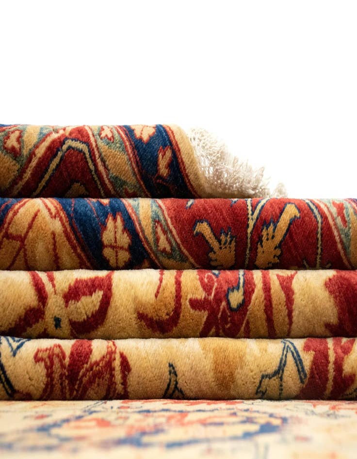 Detail image of  7' 9 x 9' 11  Hand Knotted Heriz Persian Wool Rug