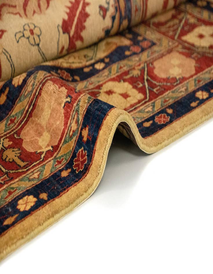 Detail image of  7' 9 x 9' 11  Hand Knotted Heriz Persian Wool Rug