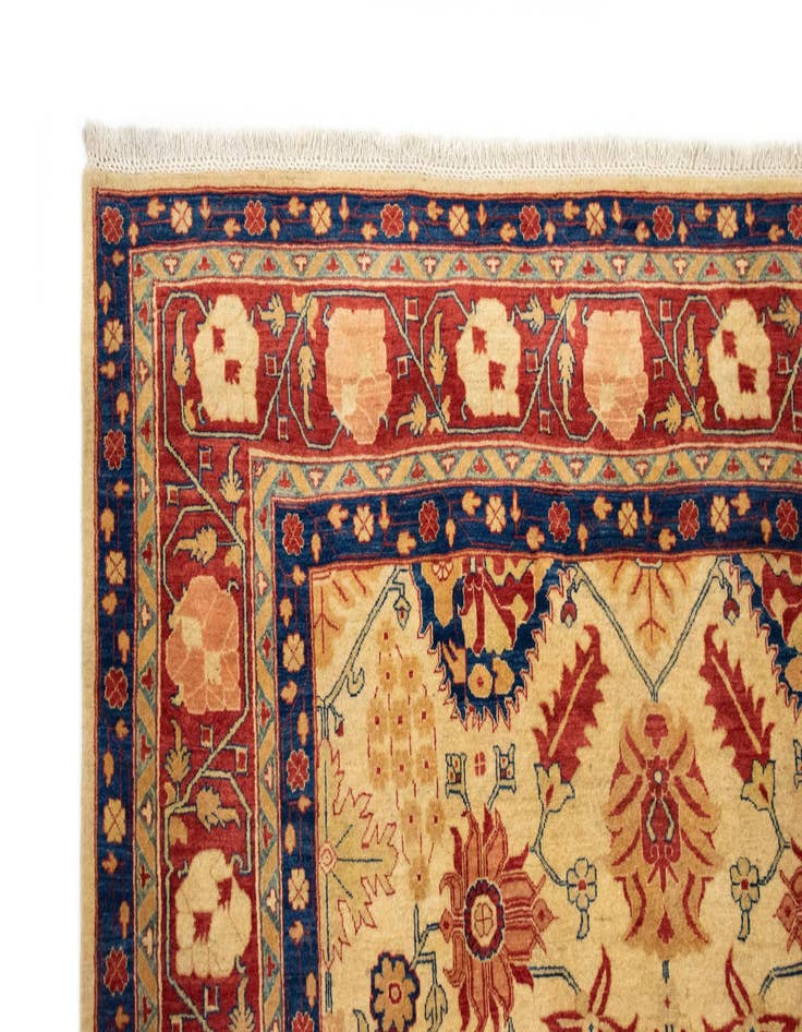 Detail image of  7' 9 x 9' 11  Hand Knotted Heriz Persian Wool Rug