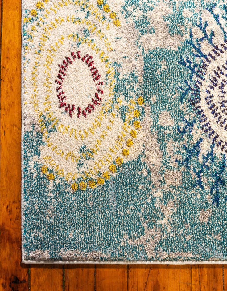 Detail image of  7' x 10'  Washable Hyacinth Rug