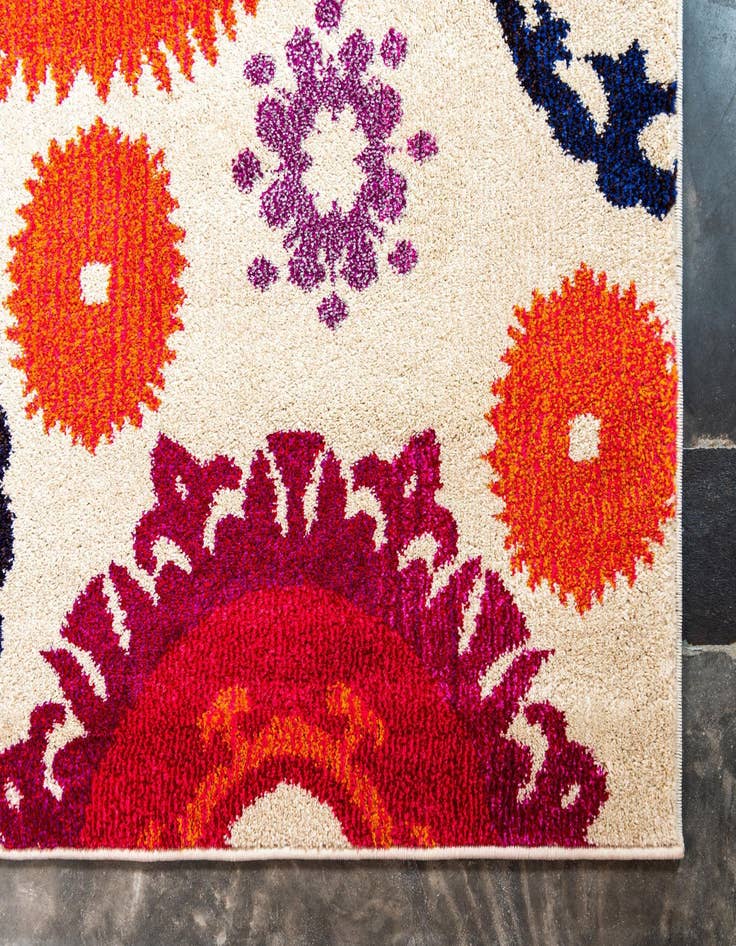 Detail image of  8' x 11'  Washable Hyacinth Rug