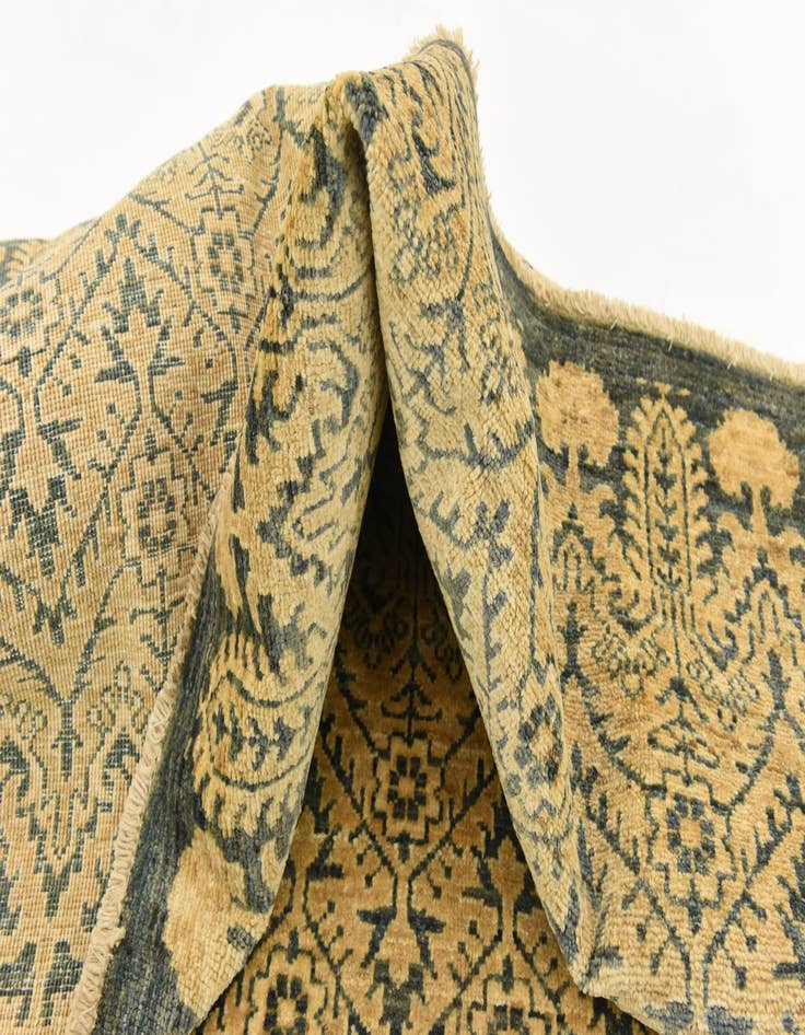 Detail image of  6' 7 x 9' 4  Hand Knotted Ikat Oriental Wool Rug