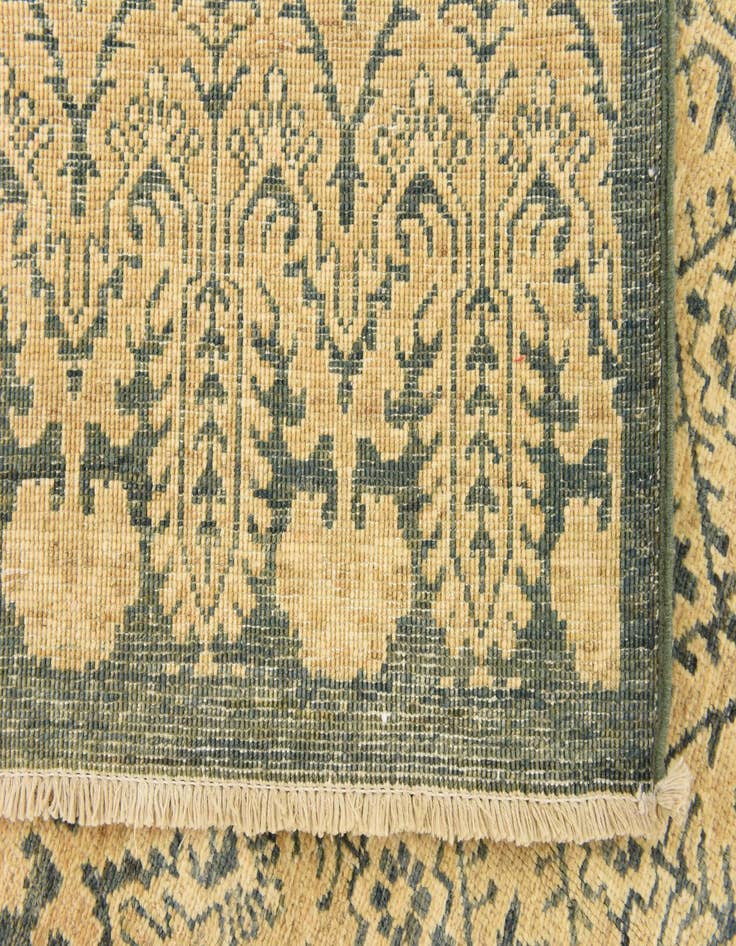 Detail image of  6' 7 x 9' 4  Hand Knotted Ikat Oriental Wool Rug