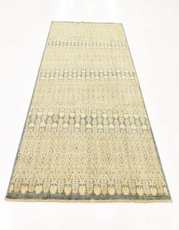 Detail image of  6' 7 x 9' 4  Hand Knotted Ikat Oriental Wool Rug