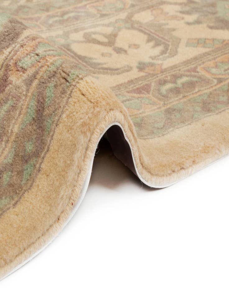 Detail image of 8' 3 x 10' 2 Hand Knotted Indo Tabriz Wool Rug