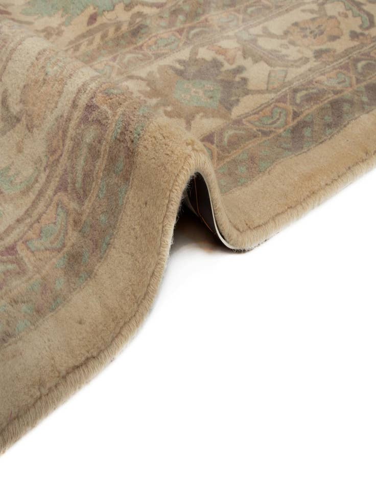 Detail image of  8' 6 x 11' 8  Hand Knotted Indo Tabriz Wool Rug