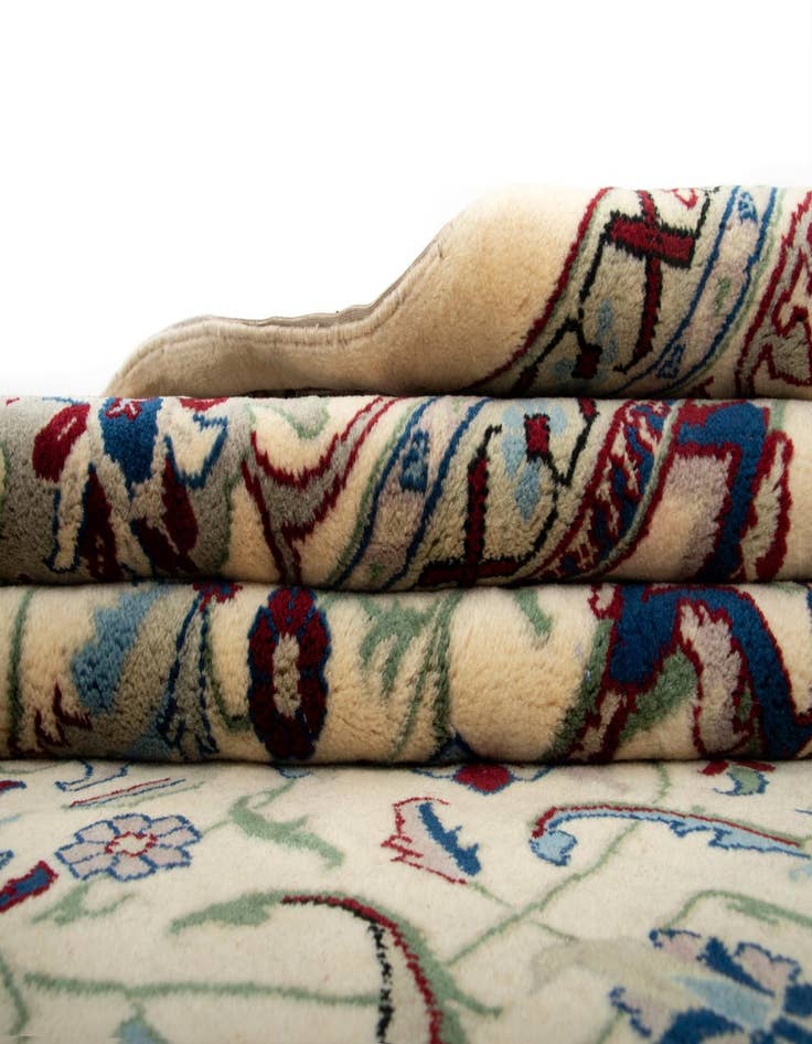 Detail image of 8' 1 x 10' 8 Hand Knotted Indo Tabriz Wool Rug