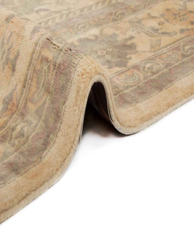 Detail image of 8' 4 x 10' 6 Hand Knotted Indo Tabriz Wool Rug