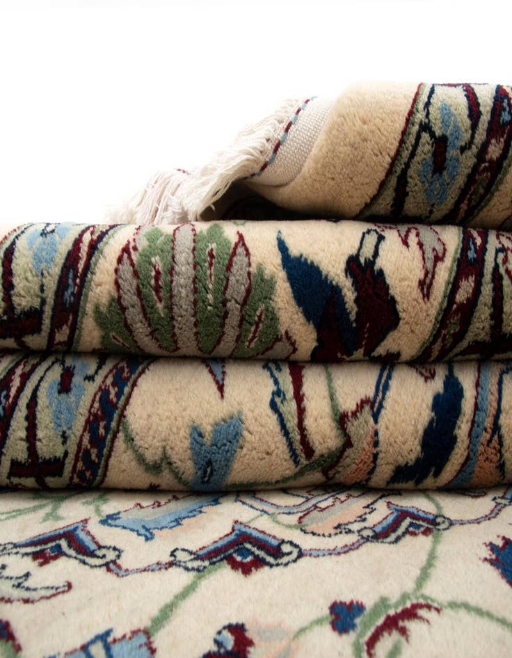 Detail image of 8' 1 x 10' 2 Hand Knotted Indo Tabriz Wool Rug