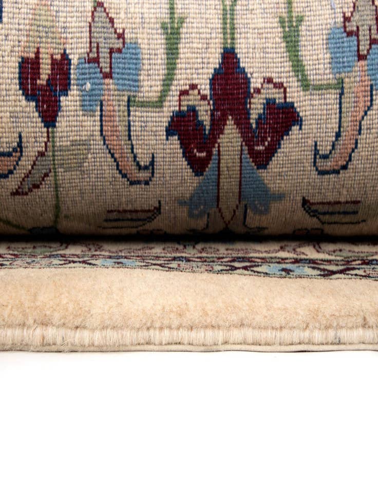 Detail image of 8' 1 x 10' 2 Hand Knotted Indo Tabriz Wool Rug