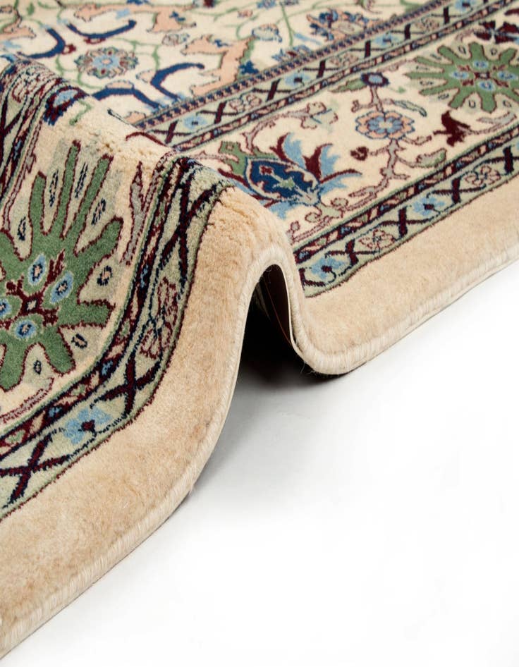 Detail image of 8' 1 x 10' 2 Hand Knotted Indo Tabriz Wool Rug