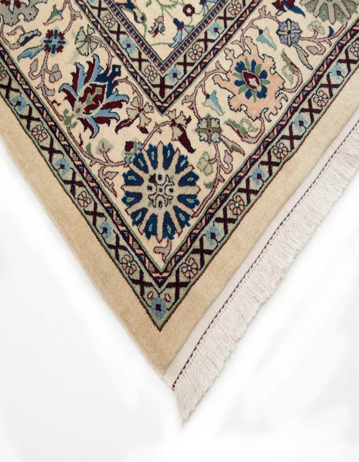 Detail image of 8' 1 x 10' 2 Hand Knotted Indo Tabriz Wool Rug