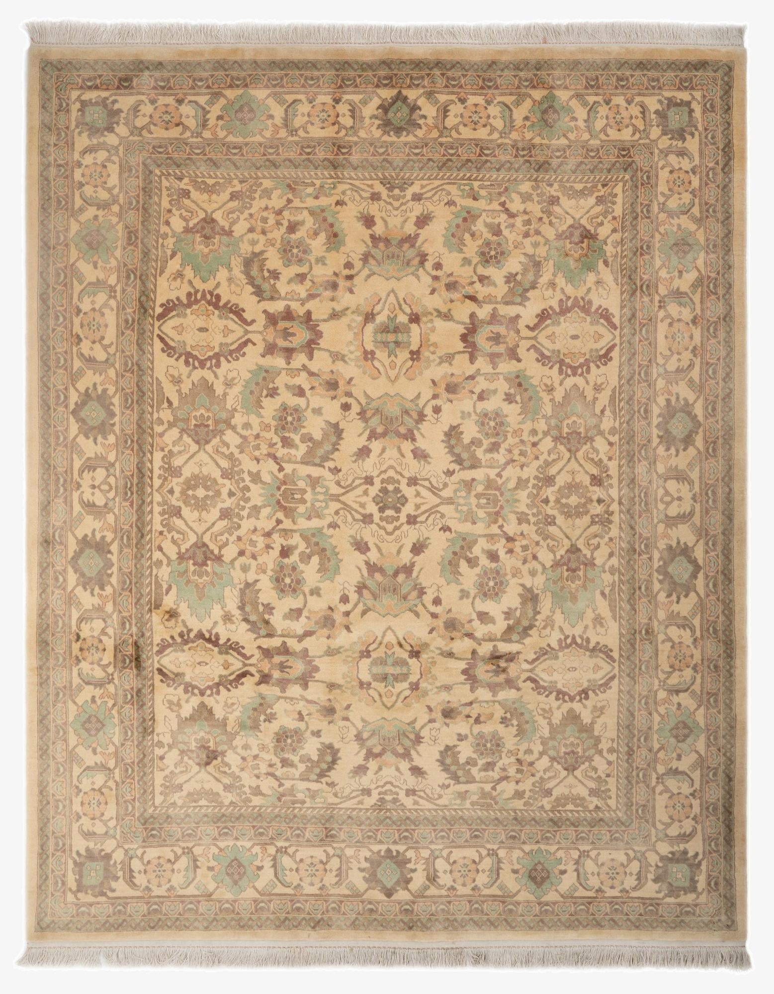  8' 3 x 10' 2  Hand Knotted Indo Tabriz Wool Rug