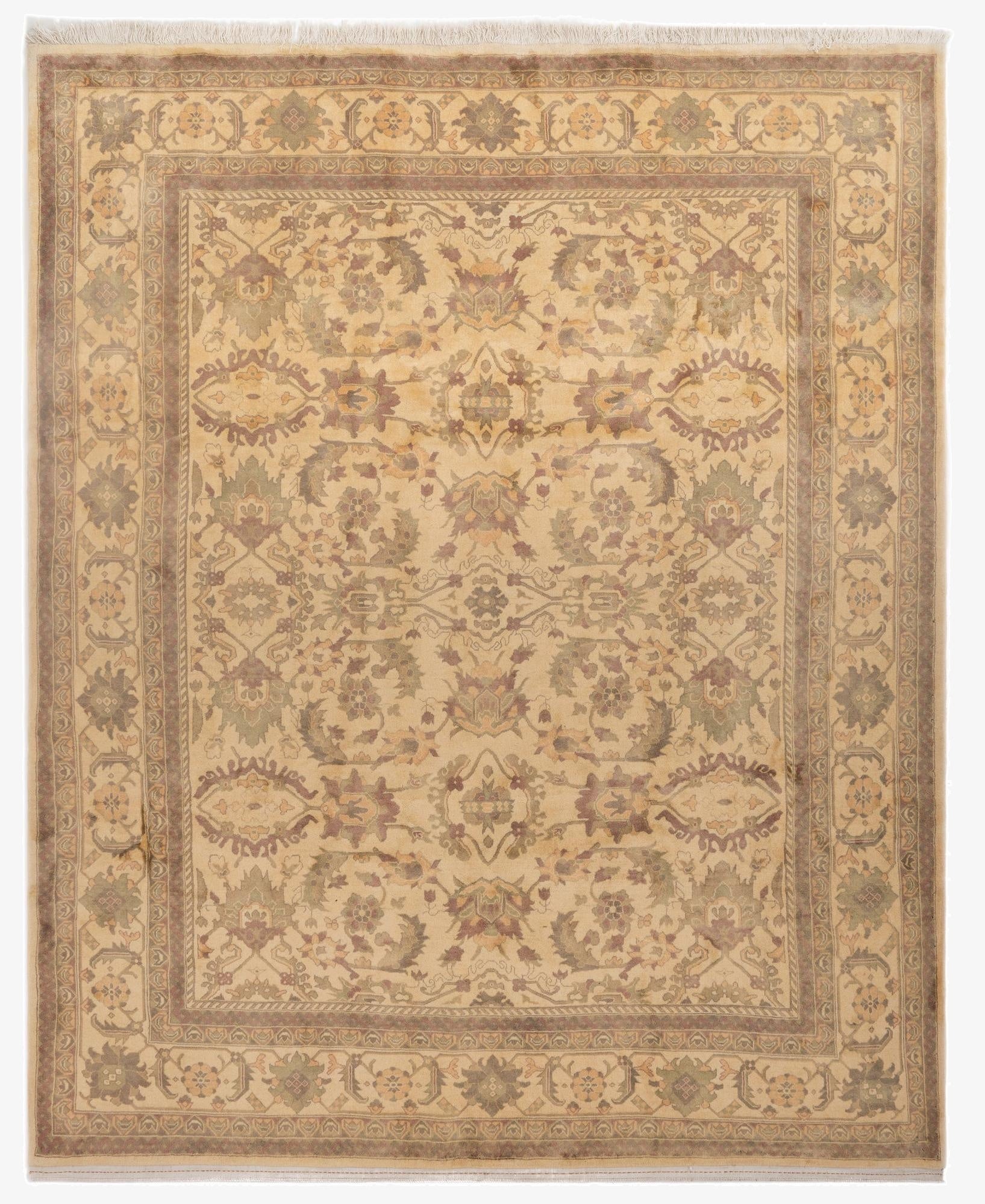  8' 4 x 10' 6  Hand Knotted Indo Tabriz Wool Rug