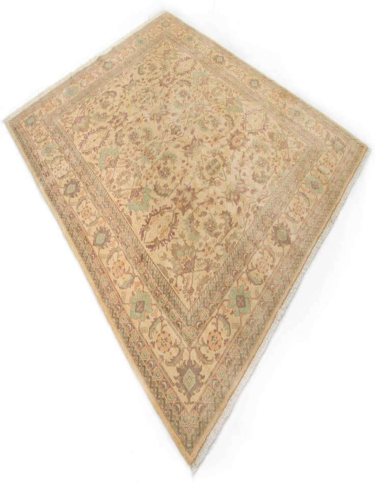 Detail image of 8' 2 x 10' 2 Hand Knotted Indo Ziegler Wool Rug