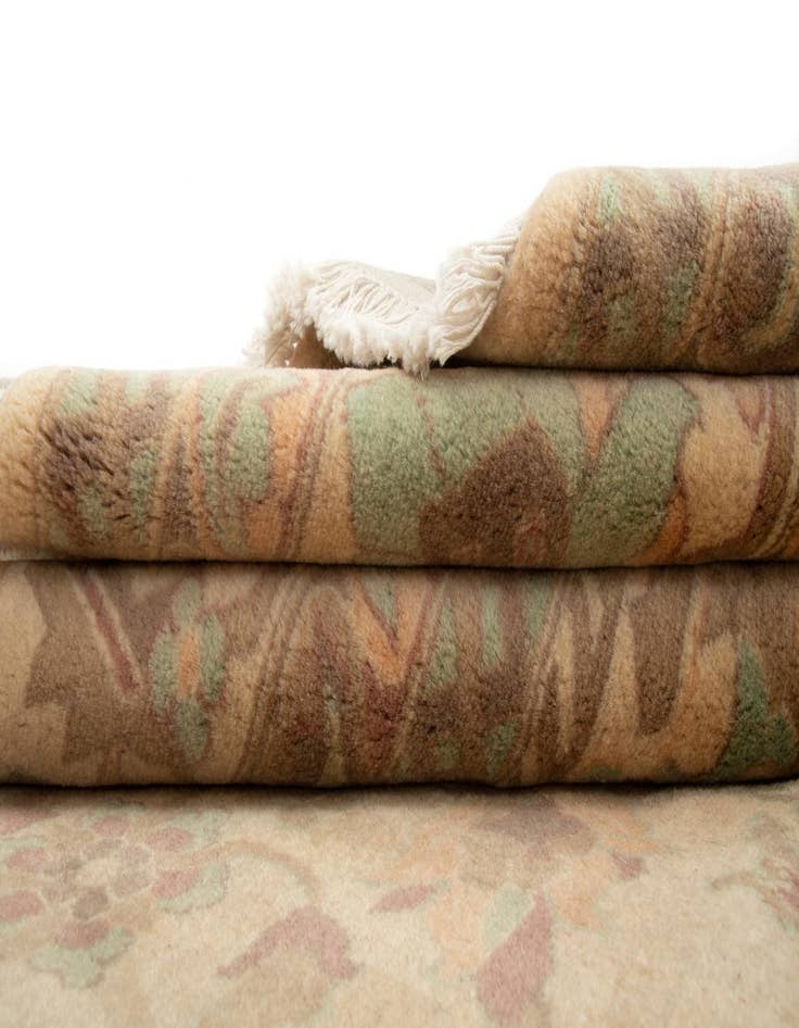 Detail image of 8' 2 x 10' 2 Hand Knotted Indo Ziegler Wool Rug