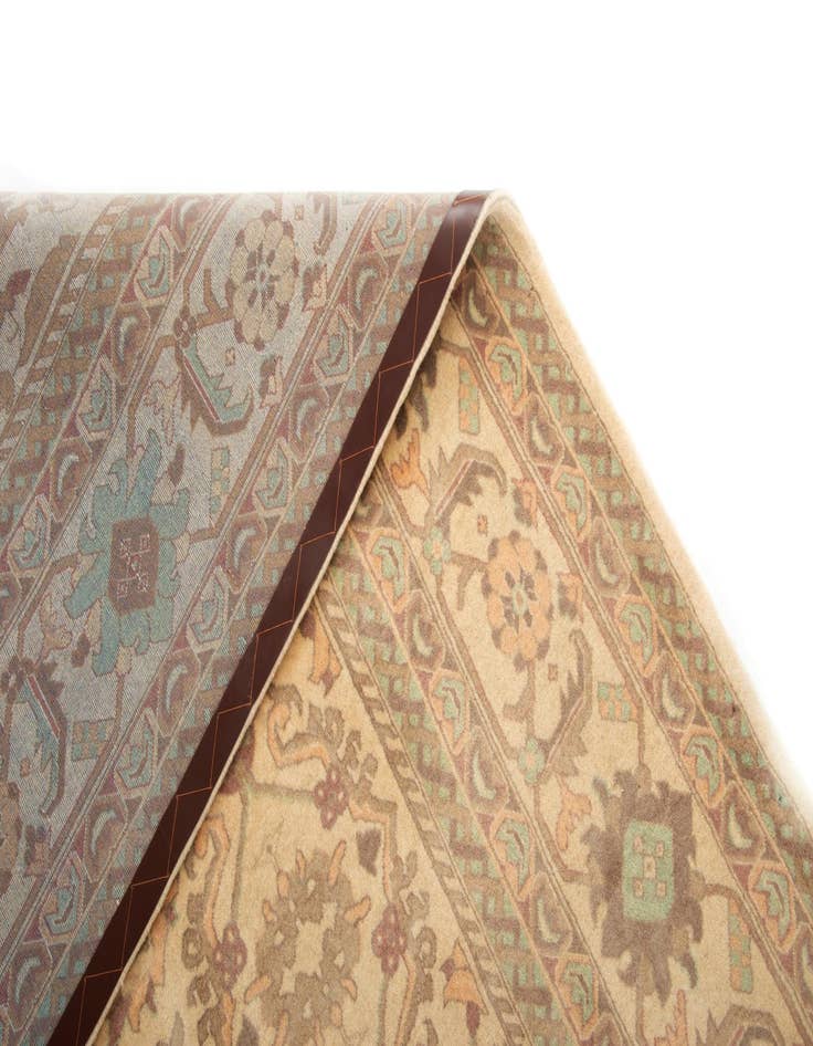 Detail image of 8' 2 x 10' 2 Hand Knotted Indo Ziegler Wool Rug